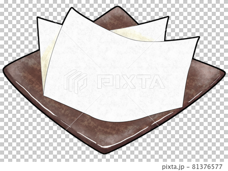 Tempura paper and plate with main line 81376577