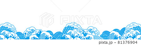 波のイラスト背景 波のイラスト背景 81376904