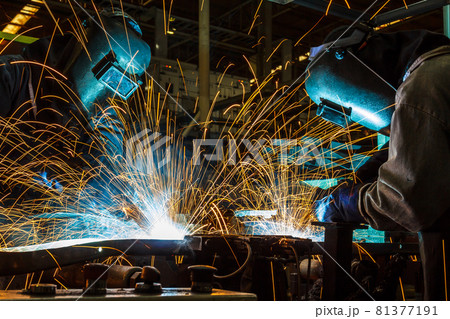 Welding with sparks Welding with sparks 81377191