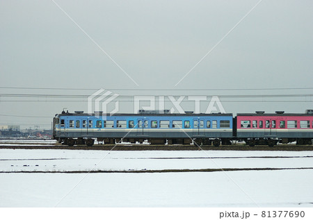 北陸本線　美川ー加賀笠間　JR西日本　415系　C01編成　①　クハ415-801（金沢）　山側 81377690