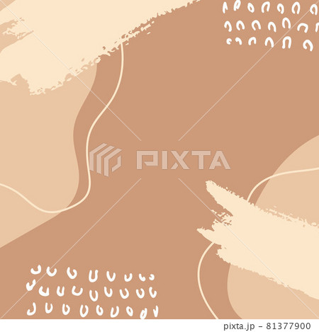 Brush Vector Collage Background. Beauty and Fashion Company Branding Design Style. Creative Business Concept Paster Color. 81377900