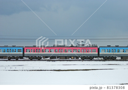 北陸本線　美川ー加賀笠間　JR西日本　415系　C06編成　②　モハ414-806（金沢）　山側 81378308