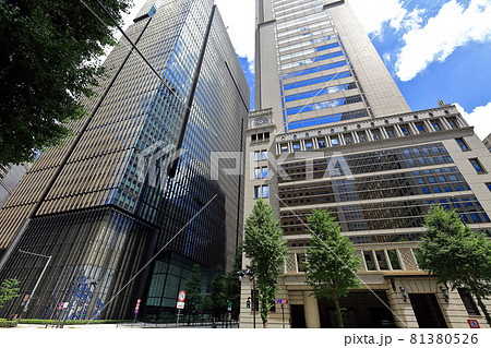 東京 丸の内の都市風景 大手町タワーと大手町野村ビル 東京 丸の内の都市風景 大手町タワーと大手町野村ビル 81380526