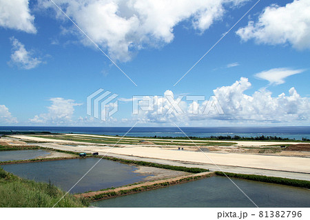 沖縄 石垣島 南ぬ島新空港工事現場 沖縄 石垣島 南ぬ島新空港工事現場 81382796