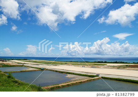 沖縄　石垣島　南ぬ島新空港工事現場　 81382799