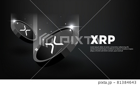Ripple coin or XRP coin banner. XRP coin cryptocurrency concept banner background. Ripple coin or XRP coin banner. XRP coin cryptocurrency concept banner background. 81384643