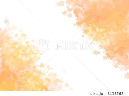 金木犀のイメージ飾り枠のイラスト素材