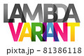 LAMBDA VARIANT Colored rainbow text 81386118