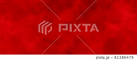 エレガントな赤の水彩背景画像/ クリスマスカラー  81386479