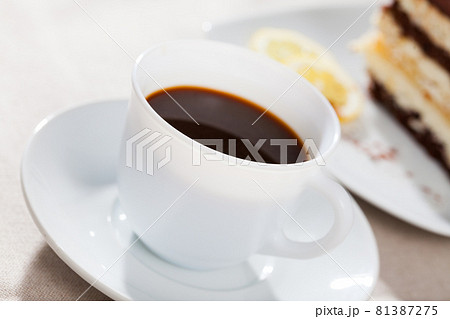 Coffee with chocolate dessert Coffee with chocolate dessert 81387275