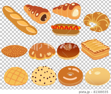 Illustration of sweet bread 81389335