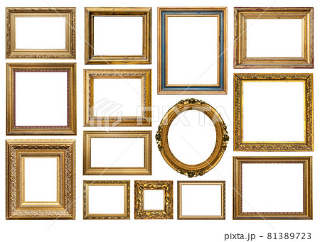 old golden vintage frame 81389723
