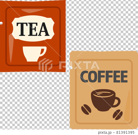 獨立包裝的茶和咖啡 81391395