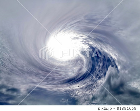 雲の渦と太陽 雲の渦と太陽 81391659