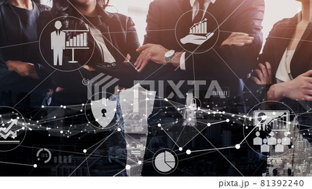 Conceptual business dashboard for financial data analysis Conceptual business dashboard for financial data analysis 81392240