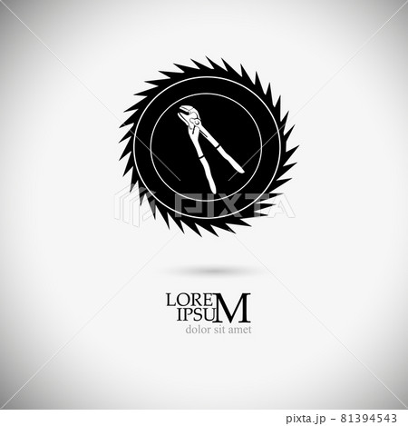 logo adjustable wrench. Vector illustration 81394543