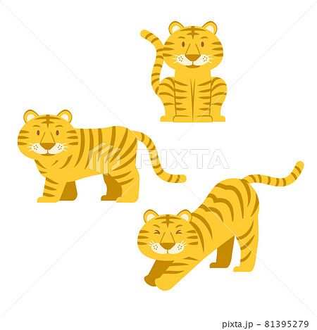 トラのイラスト セット トラのイラスト セット 81395279