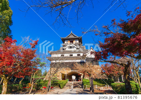 秋の国宝犬山城〈愛知県犬山市〉 81395676