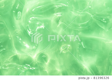 Green water Aloe Vera gel smudged texture 81396326
