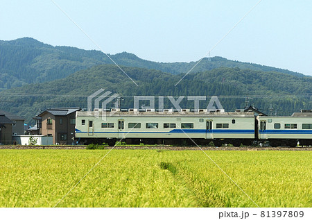 北陸本線　石動－福岡　JR西日本　419系　D01編成　①　クハ418-1（敦賀）　山側 81397809
