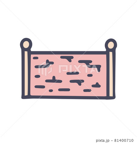 brick fence color vector doodle simple icon 81400710