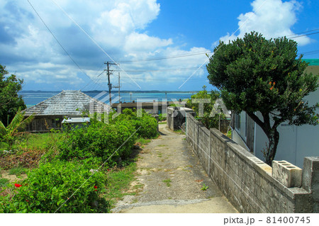 沖縄 宮古諸島 大神島の風景 沖縄 宮古諸島 大神島の風景 81400745