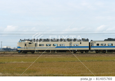 北陸本線 美川ー加賀笠間 JR西日本 419系 D11編成 ① クハ419-1(敦賀) 山側 北陸本線 美川ー加賀笠間 JR西日本 419系 D11編成 ① クハ419-1(敦賀) 山側 81405760