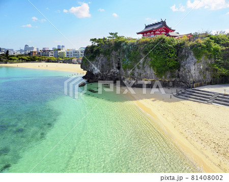 沖縄 那覇 波の上ビーチ・波上宮 Naminoue Beach, Naminoue Shrine 81408002