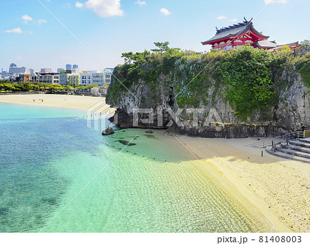 沖縄 那覇 波の上ビーチ・波上宮 Naminoue Beach, Naminoue Shrine 81408003