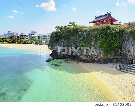 沖縄 那覇 波の上ビーチ・波上宮 Naminoue Beach, Naminoue Shrine 81408005