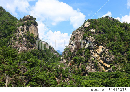 昇仙峡のシンボル!覚円峰と天狗岩の奇岩の絶景 昇仙峡のシンボル!覚円峰と天狗岩の奇岩の絶景 81412053