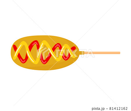 夏祭りのイラスト素材 アメリカンドッグのイラスト素材 夏祭りのイラスト素材 アメリカンドッグのイラスト素材