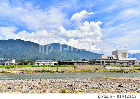 上田橋／千曲川付近より太郎山方面を望む(長野県上田市)【2021.8】 81412315