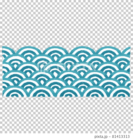日本傳統花紋青海波 81413313