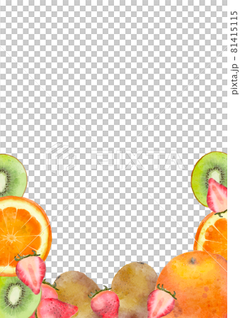 Watercolor style fruit illustration, fruit cut set Watercolor style fruit illustration, fruit cut set 81415115