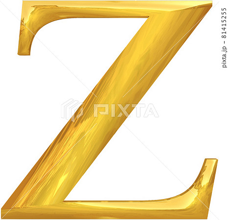 Gold Typography Letter Z 81415255