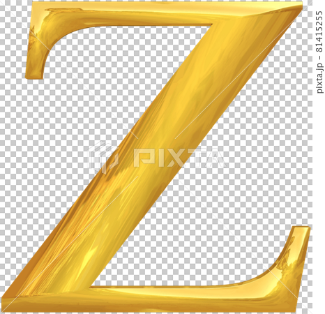 Gold Typography Letter Z 81415255