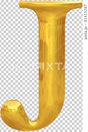 Gold Typography Letter J Gold Typography Letter J 81415287