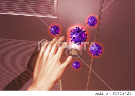 衛生喚起イメージ(アルミドア/3DCG) 81415429