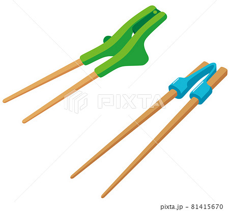 バネ付きの箸　自助具　介護 81415670