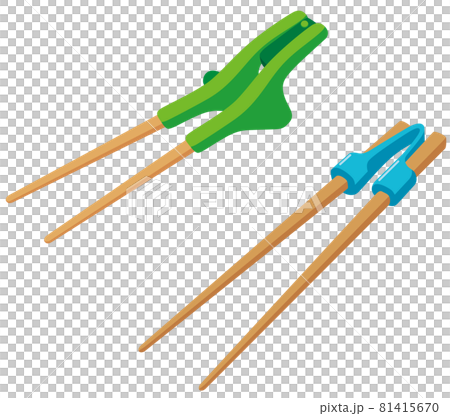 バネ付きの箸　自助具　介護 81415670