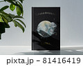 机の上の本　月について神秘的な本　縦置き 81416419