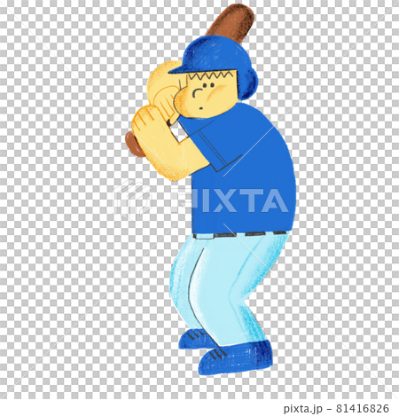 棒球手繪插圖 81416826