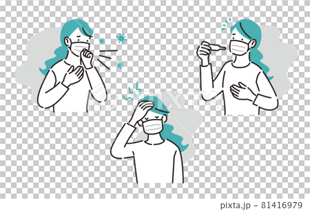 人物 体調不良の女性 人物 体調不良の女性 81416979