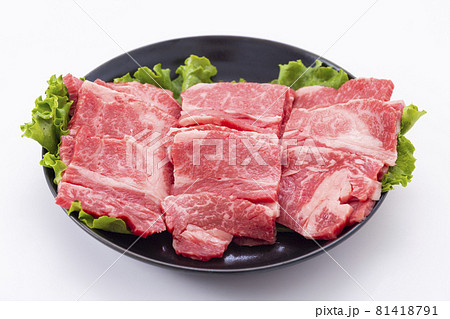 牛カルビ　焼肉 81418791