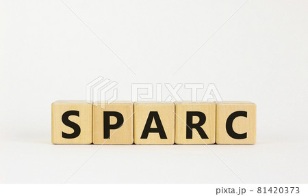 SPARC, special purpose acquisition rights company symbol. Cubes with words 'SPARC' on beautiful white background, copy space. Business and SPARC, special purpose acquisition rights company concept. SPARC, special purpose acquisition rights company symbol. Cubes with words 'SPARC' on beautiful white background, copy space. Business and SPARC, special purpose acquisition rights company concept. 81420373