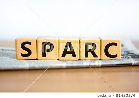 SPARC, special purpose acquisition rights company symbol. Cubes with words 'SPARC' on beautiful white background, copy space. Business and SPARC, special purpose acquisition rights company concept. SPARC, special purpose acquisition rights company symbol. Cubes with words 'SPARC' on beautiful white background, copy space. Business and SPARC, special purpose acquisition rights company concept. 81420374