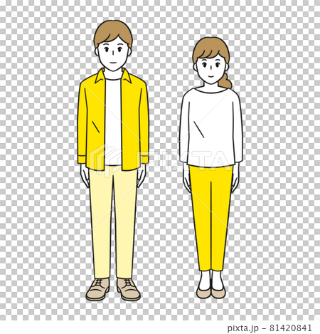 Men and women in everyday wear, couples Men and women in everyday wear, couples 81420841