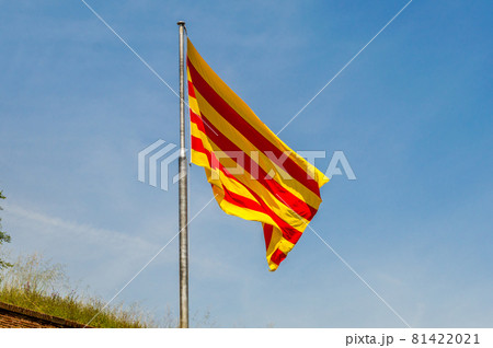 Senyera flag of Catalonia. Senyera flag of Catalonia. 81422021