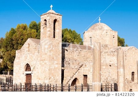 St Pauls Column and Agia Kyriaki Basilica (Saranta Kolones archaeological site) in Paphos, Cyprus St Pauls Column and Agia Kyriaki Basilica (Saranta Kolones archaeological site) in Paphos, Cyprus 81422320